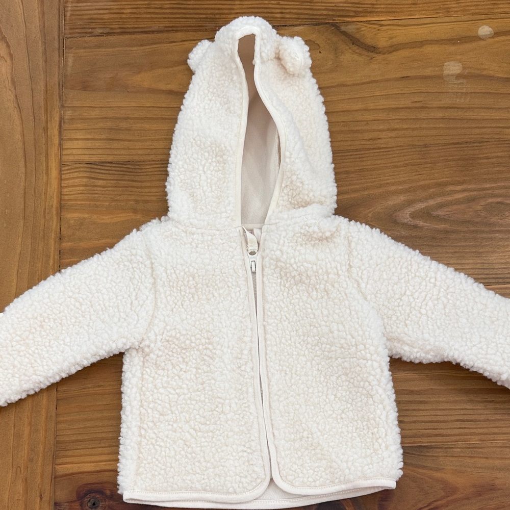 Wonder Nation Cream Sherpa Hoodie